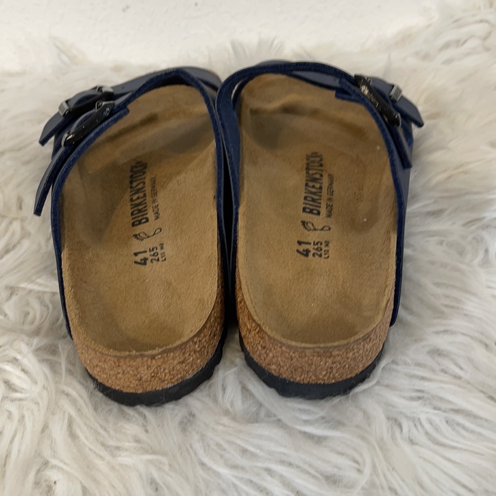 BIRKENSTOCK Navy Blue Sandals Size 41 (10-10.5) New - Picture 5 of 11